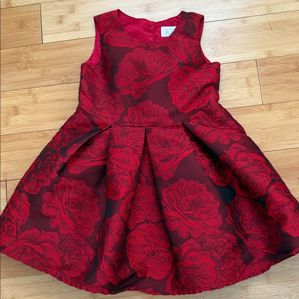 The Children's Place Red Floral Formal Dress